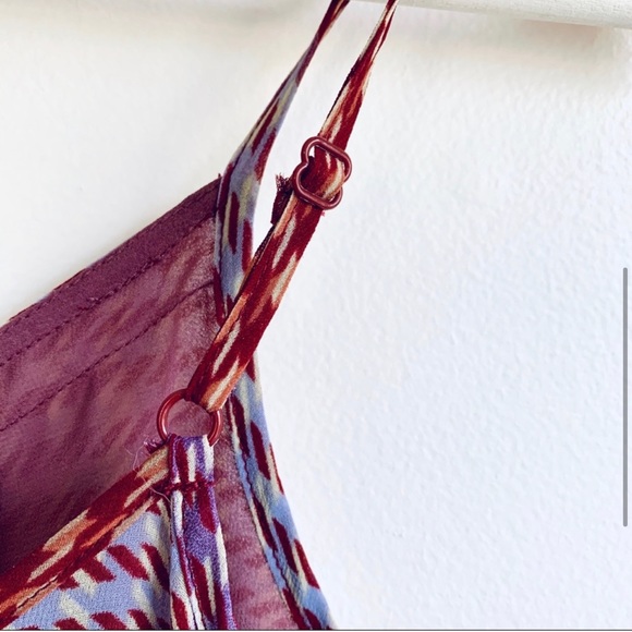 CAbi Pleated Tank Top Hoodstooth #555 Spaghetti Straps XL New Without Tags - Picture 5 of 16